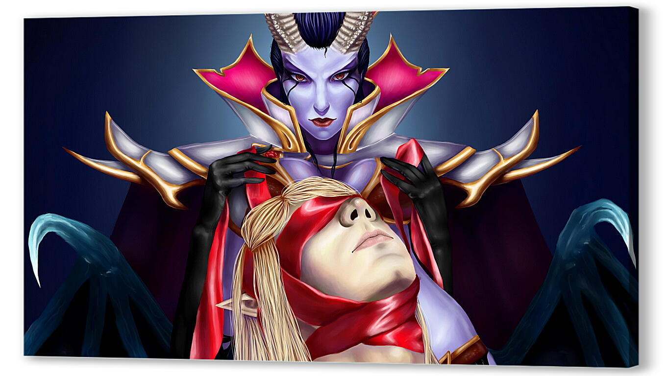 Постер queen of pain, invoker, dota 2
 артикул 20729