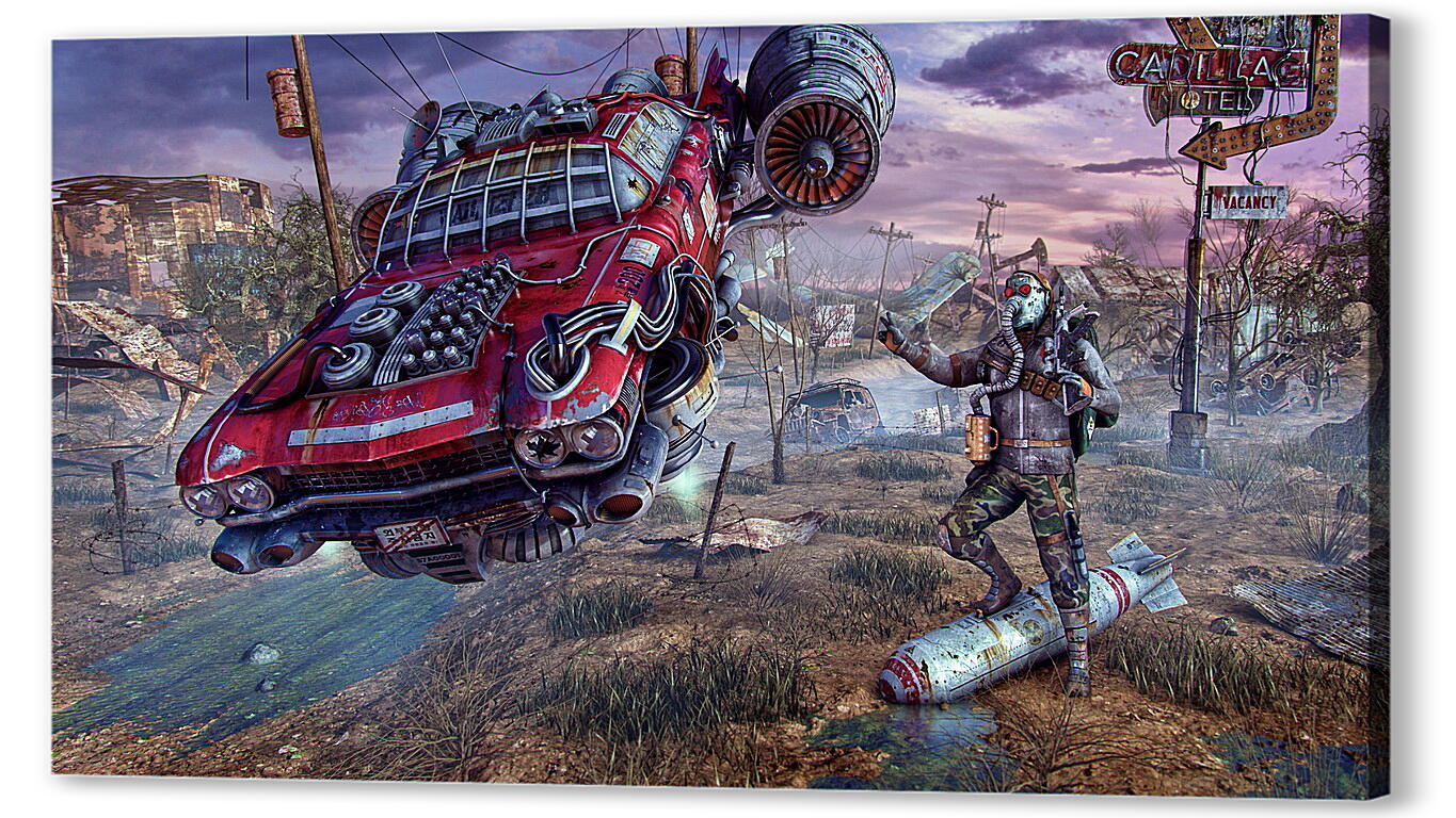 Постер fallout, wasteland, cars
 артикул 20791