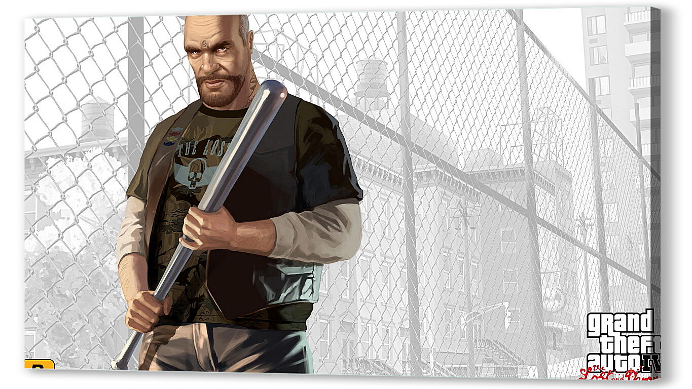 Постер billy grey, gta 4 lost and damned, biker
 артикул 20809