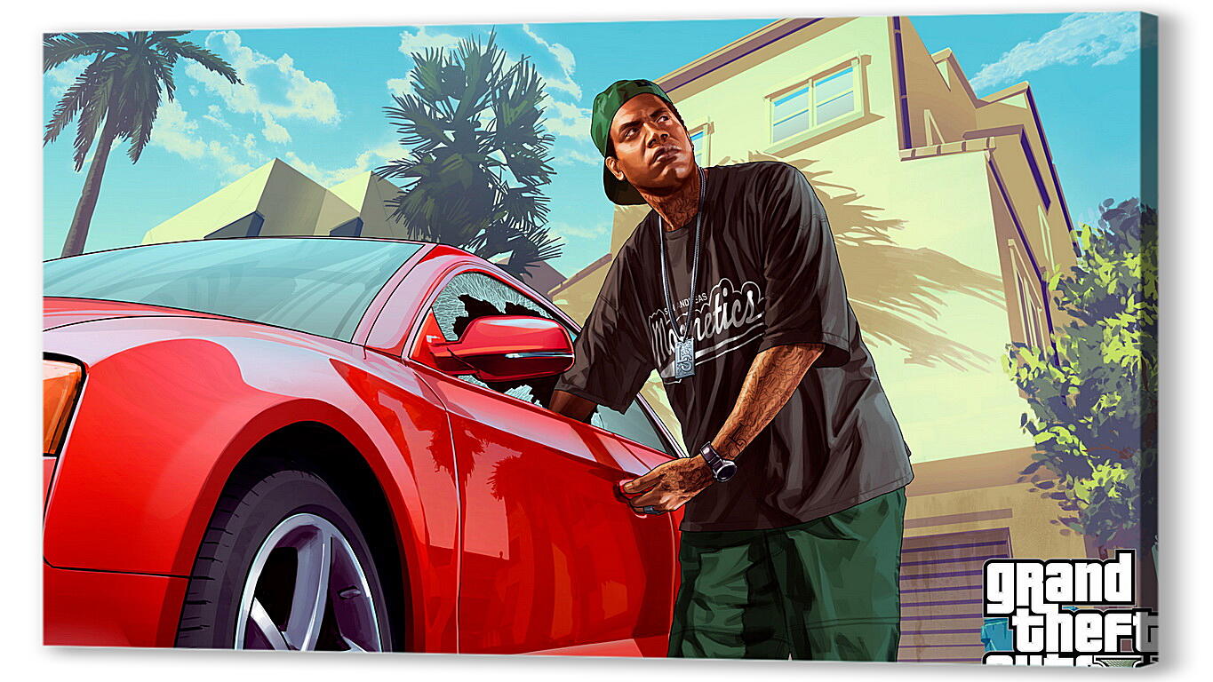 Постер lamar davis, grand theft auto v, gta
 артикул 20848