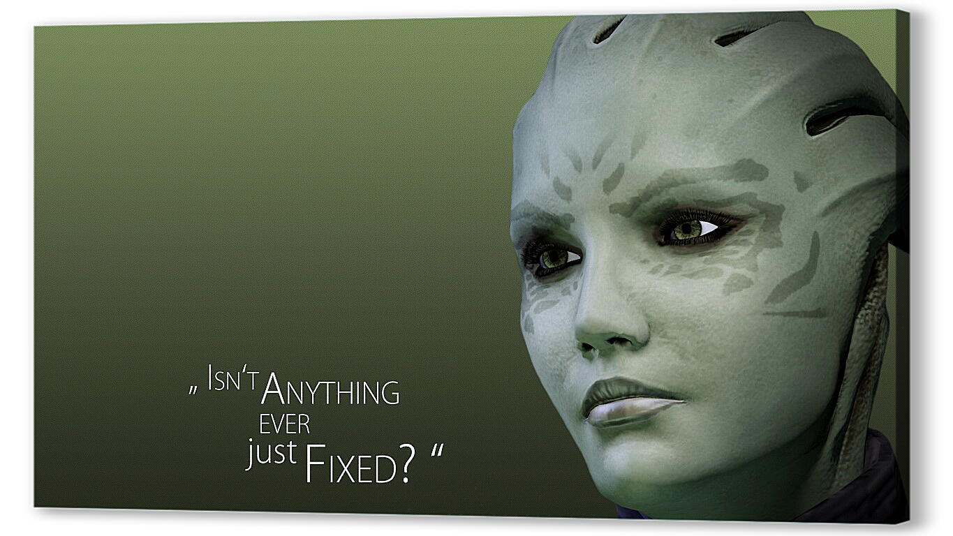 Постер mass effect 3, shiala, quote
 артикул 20869