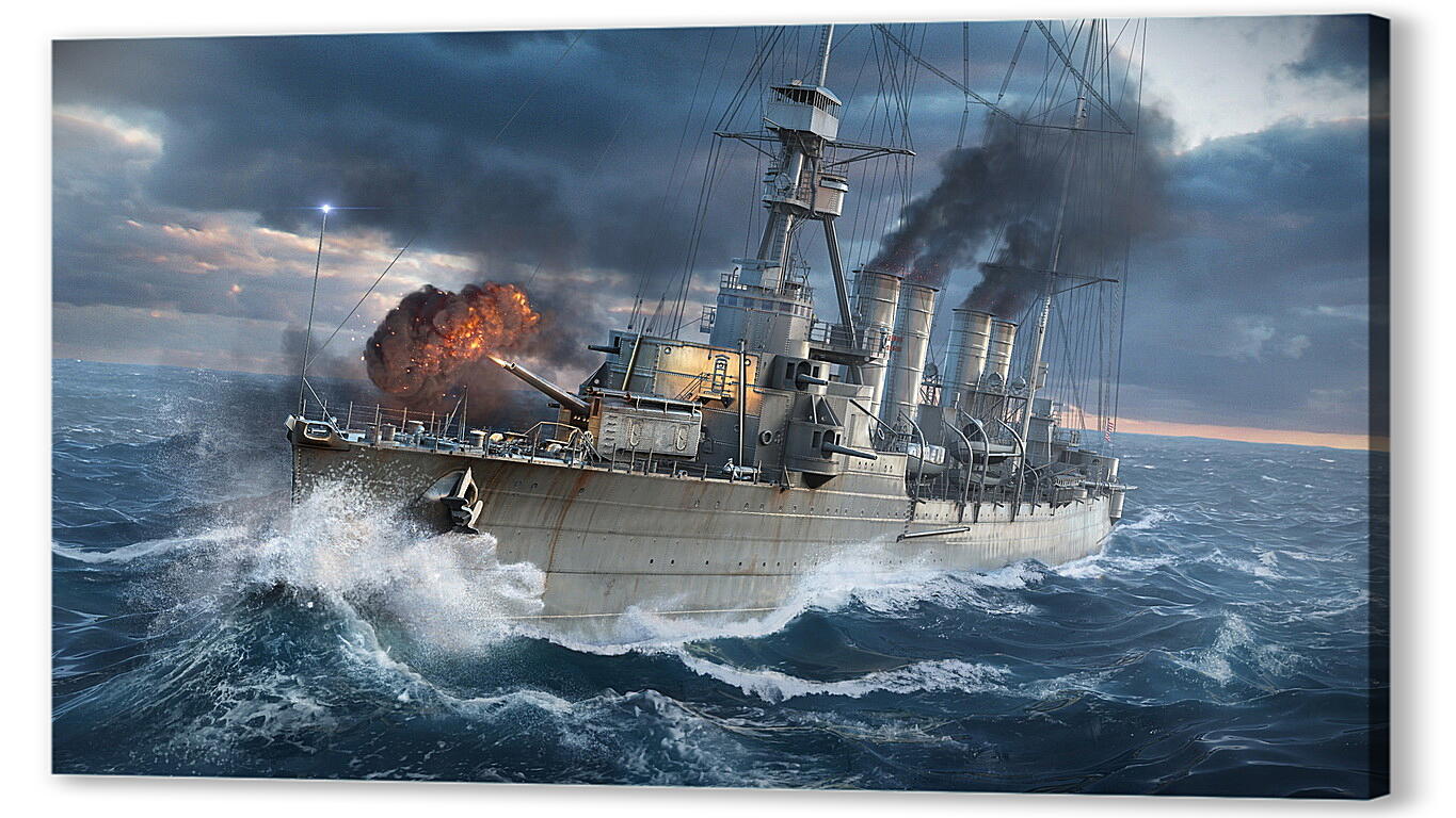 Постер (плакат) world of warships, wargaming net, ship артикул 20899