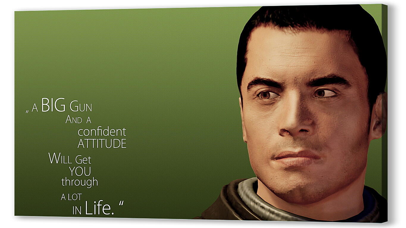 Постер mass effect, quote, look
 артикул 20919