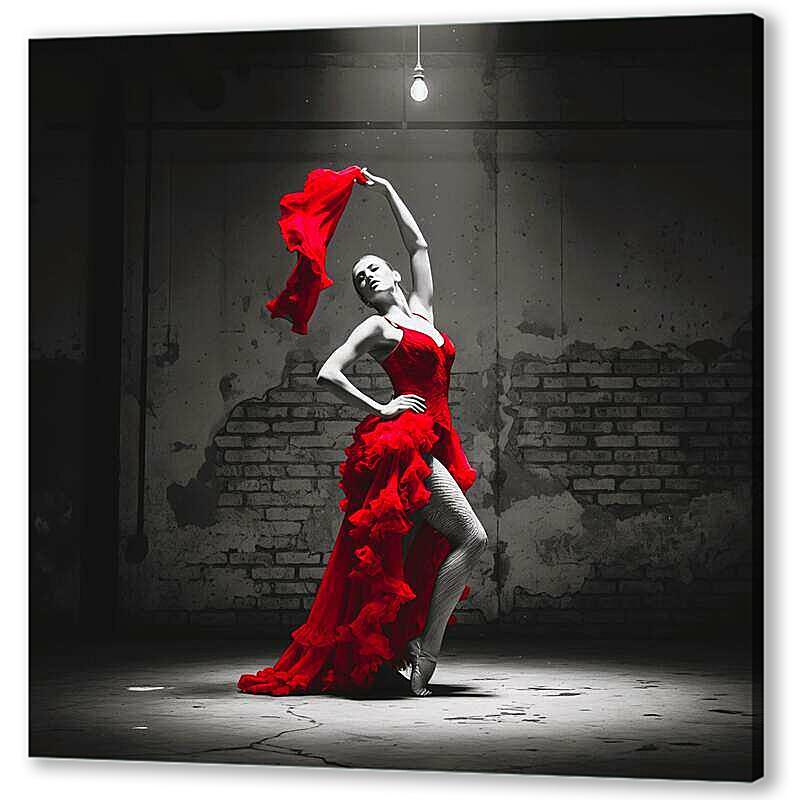 Постер Испанский танец, чб постер артикул 21-25-H