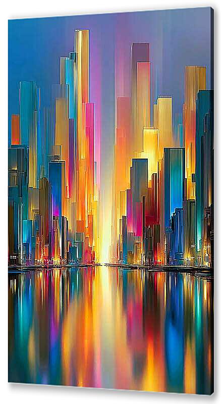 Постер Город, фэнтези артикул 21-62-H