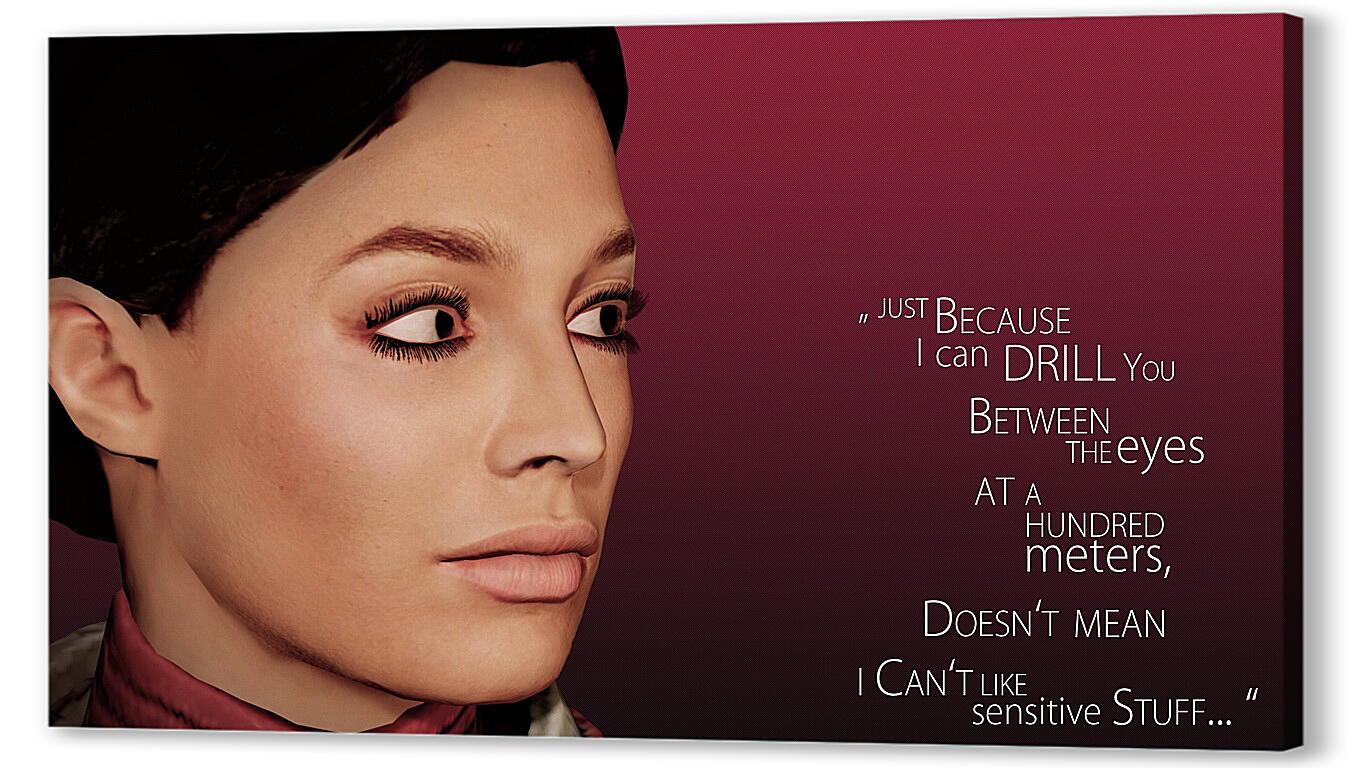 Постер mass effect 3, ashley madeline williams, quote
 артикул 21002