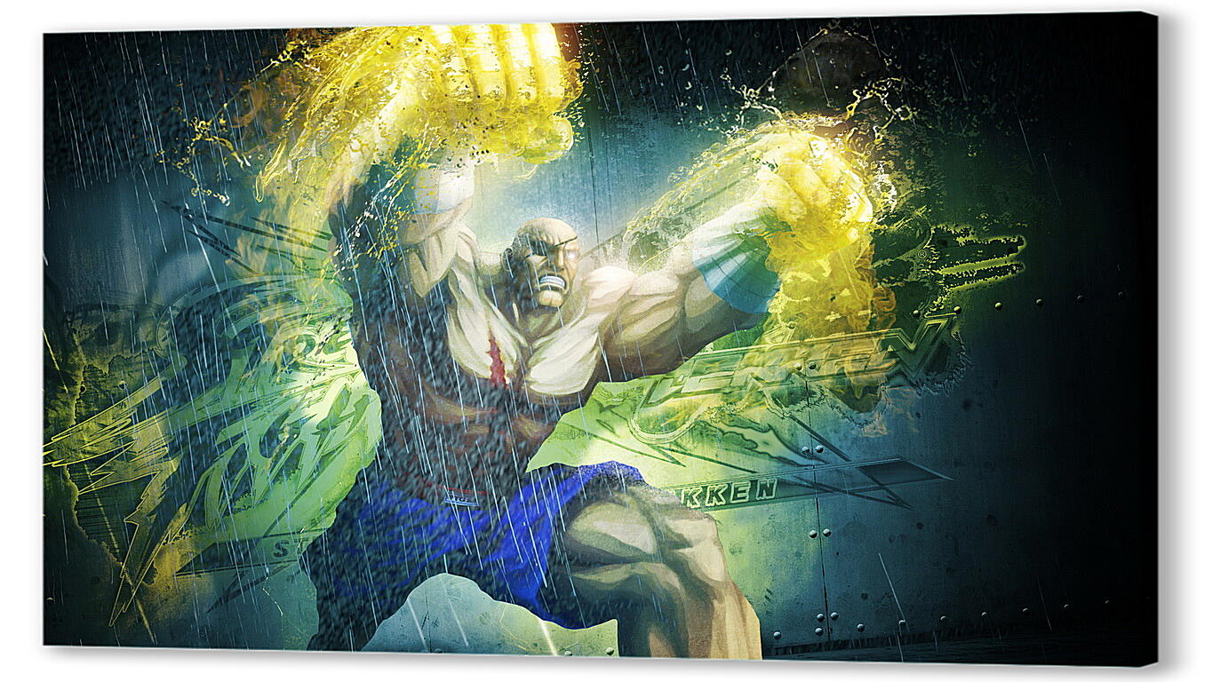 Постер street fighter x tekken, sagat, magic артикул 21006