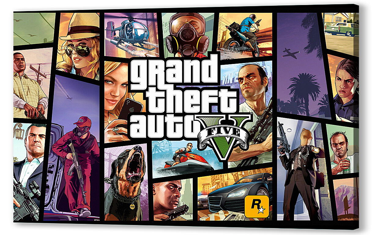 Постер (плакат) Grand Theft Auto V
 артикул 21084