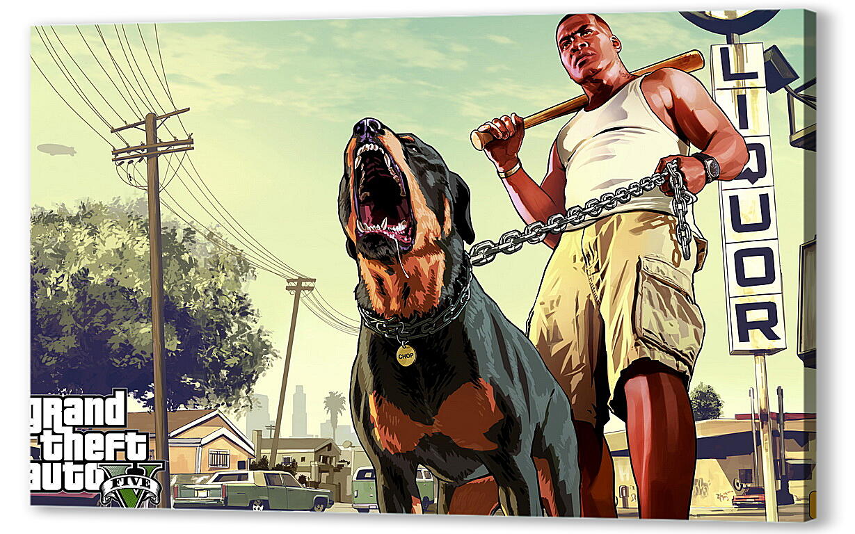 Постер (плакат) Grand Theft Auto V
 артикул 21122