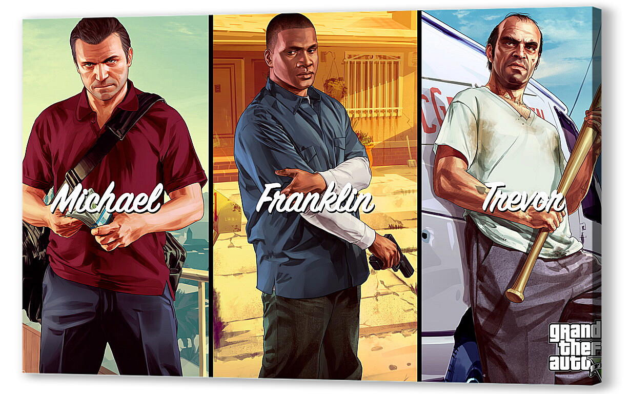 Постер (плакат) Grand Theft Auto V
 артикул 21153
