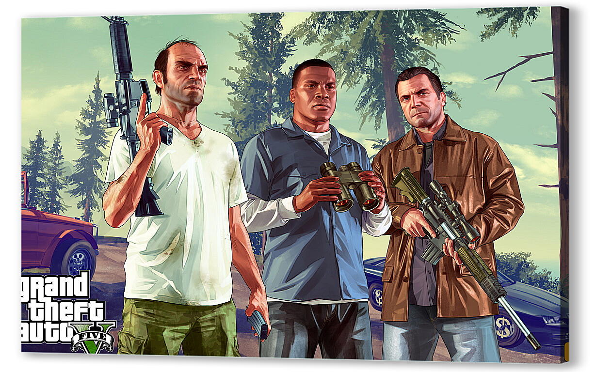Постер (плакат) Grand Theft Auto V
 артикул 21225
