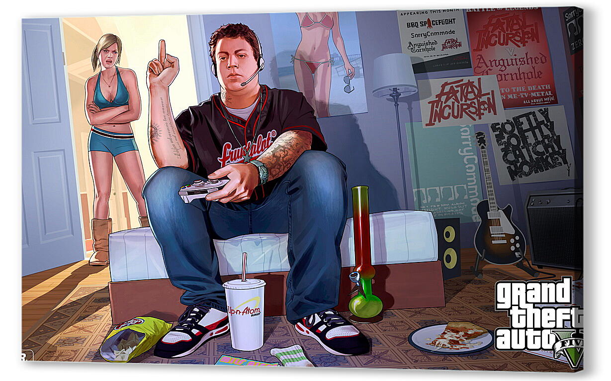 Постер (плакат) Grand Theft Auto V
 артикул 21515