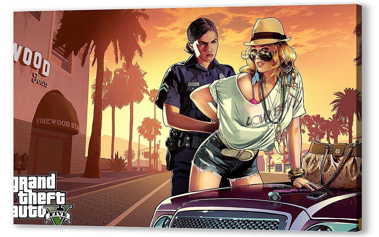 Постер (плакат) Grand Theft Auto V
 артикул 21800