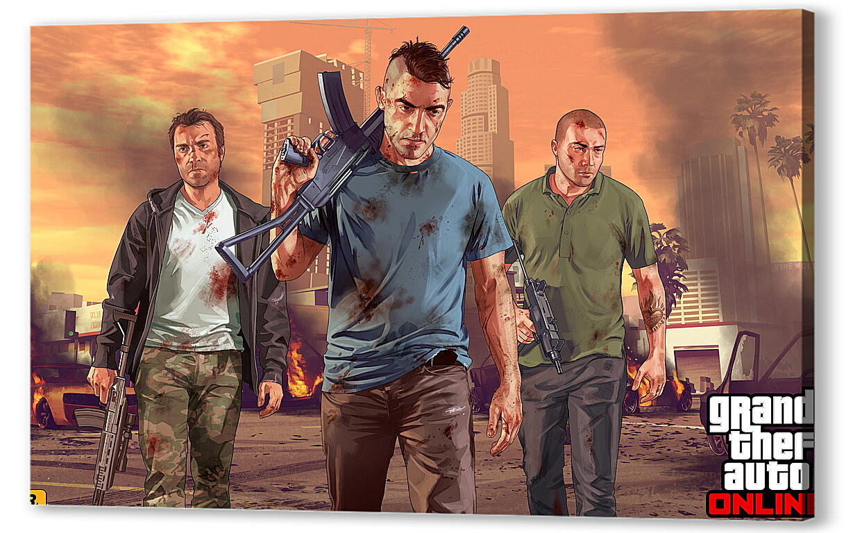 Постер (плакат) Grand Theft Auto V
 артикул 22150