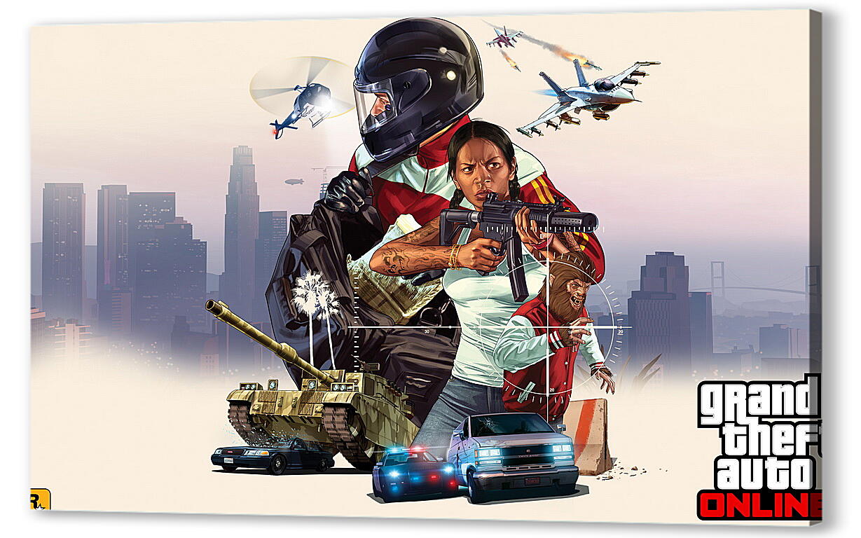 Постер (плакат) Grand Theft Auto V
 артикул 22452