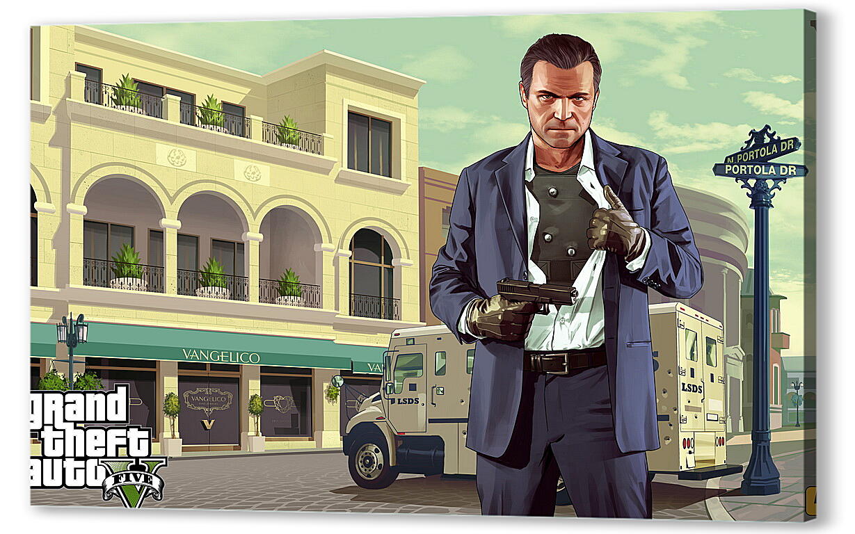Постер (плакат) Grand Theft Auto V
 артикул 22603