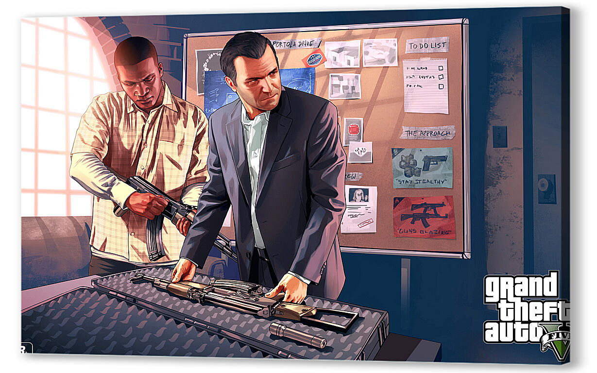 Постер (плакат) Grand Theft Auto V
 артикул 22748