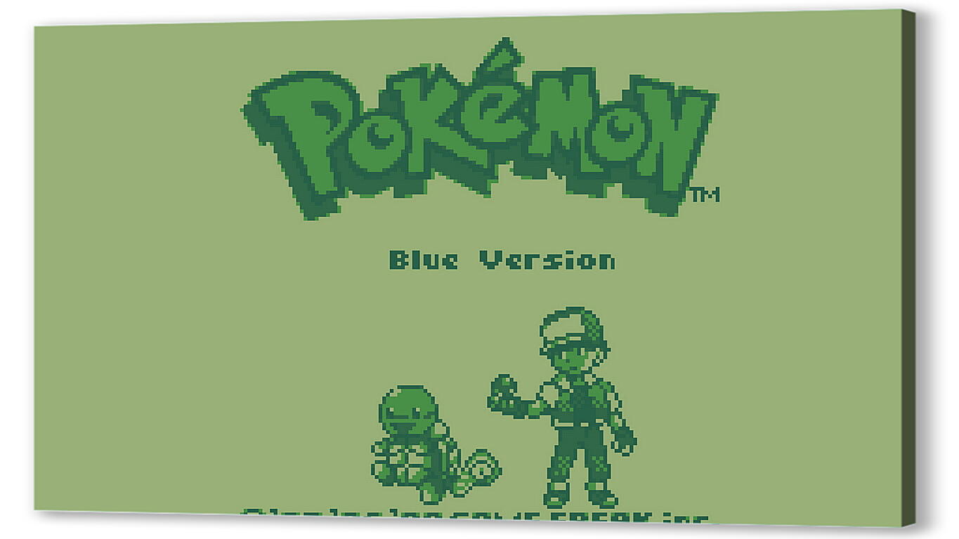 Постер (плакат) Pokemon Blue Version артикул 24328