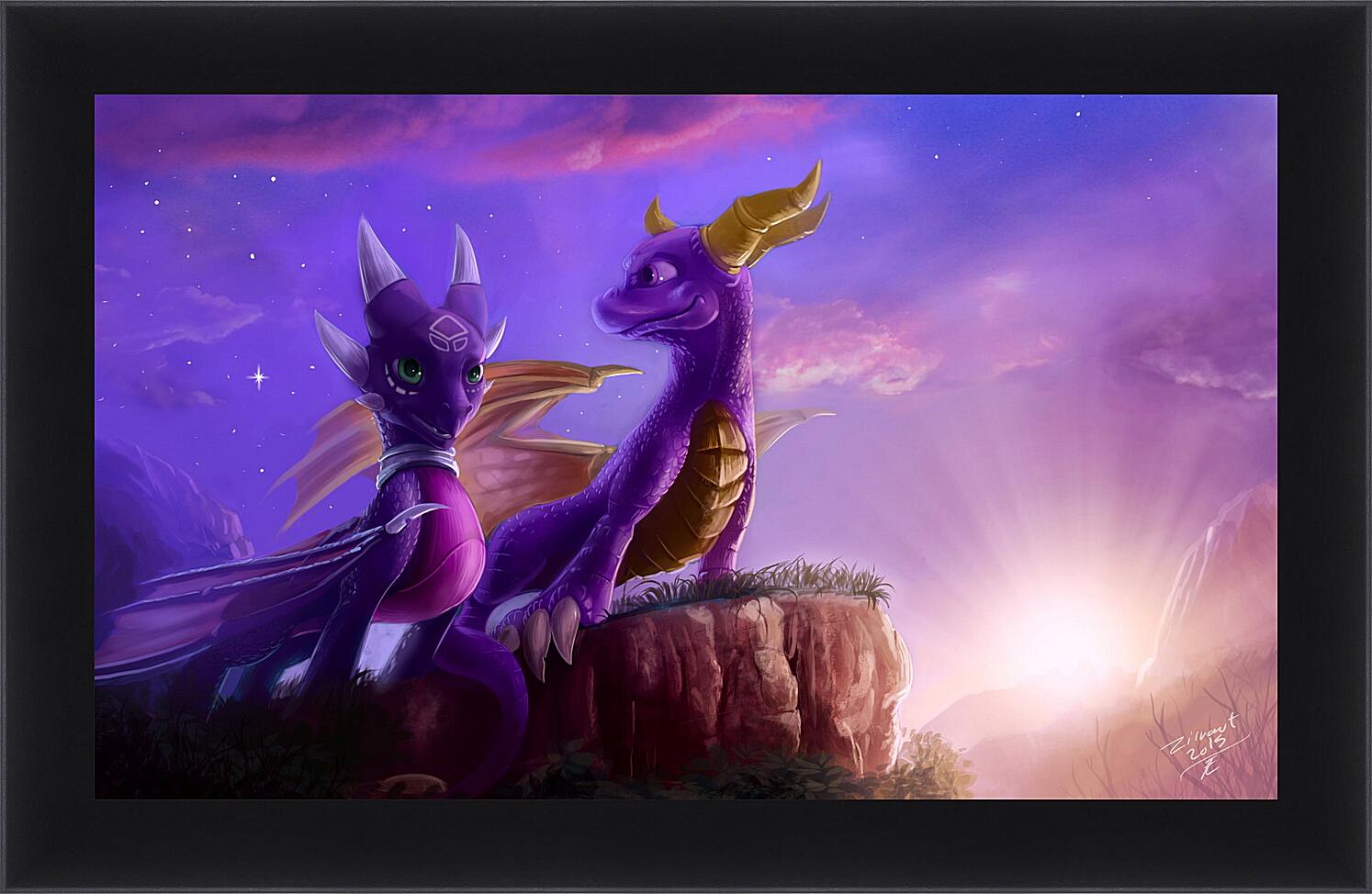 Картина в раме Spyro The Dragon артикул 24406.