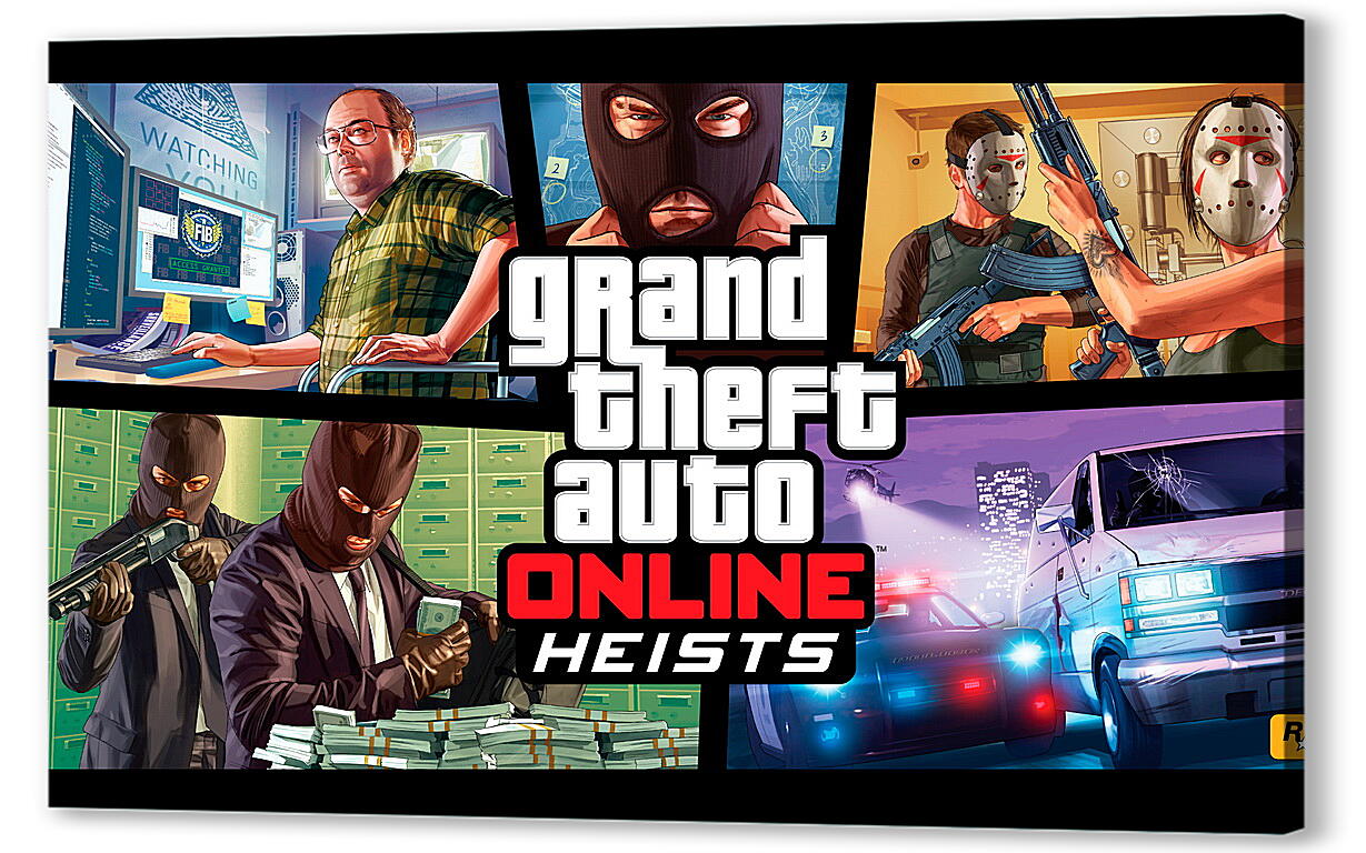 Постер (плакат) Grand Theft Auto Online
 артикул 26606