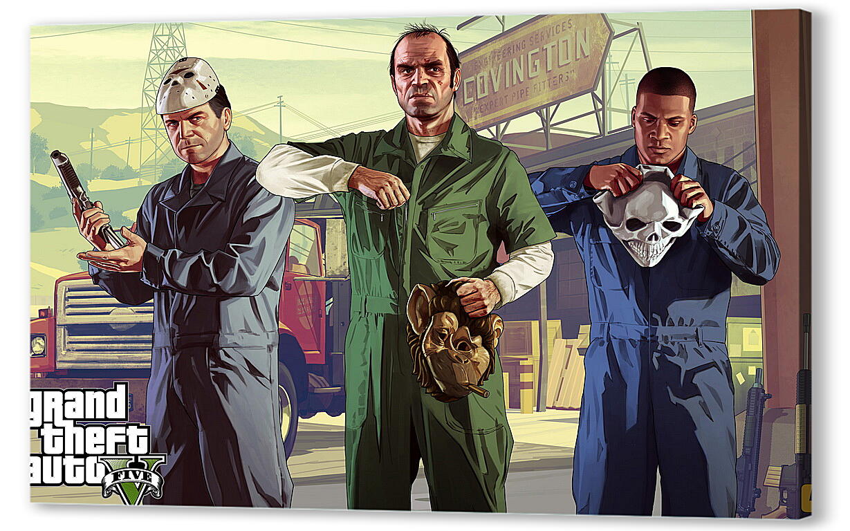 Постер (плакат) Grand Theft Auto V
 артикул 27190