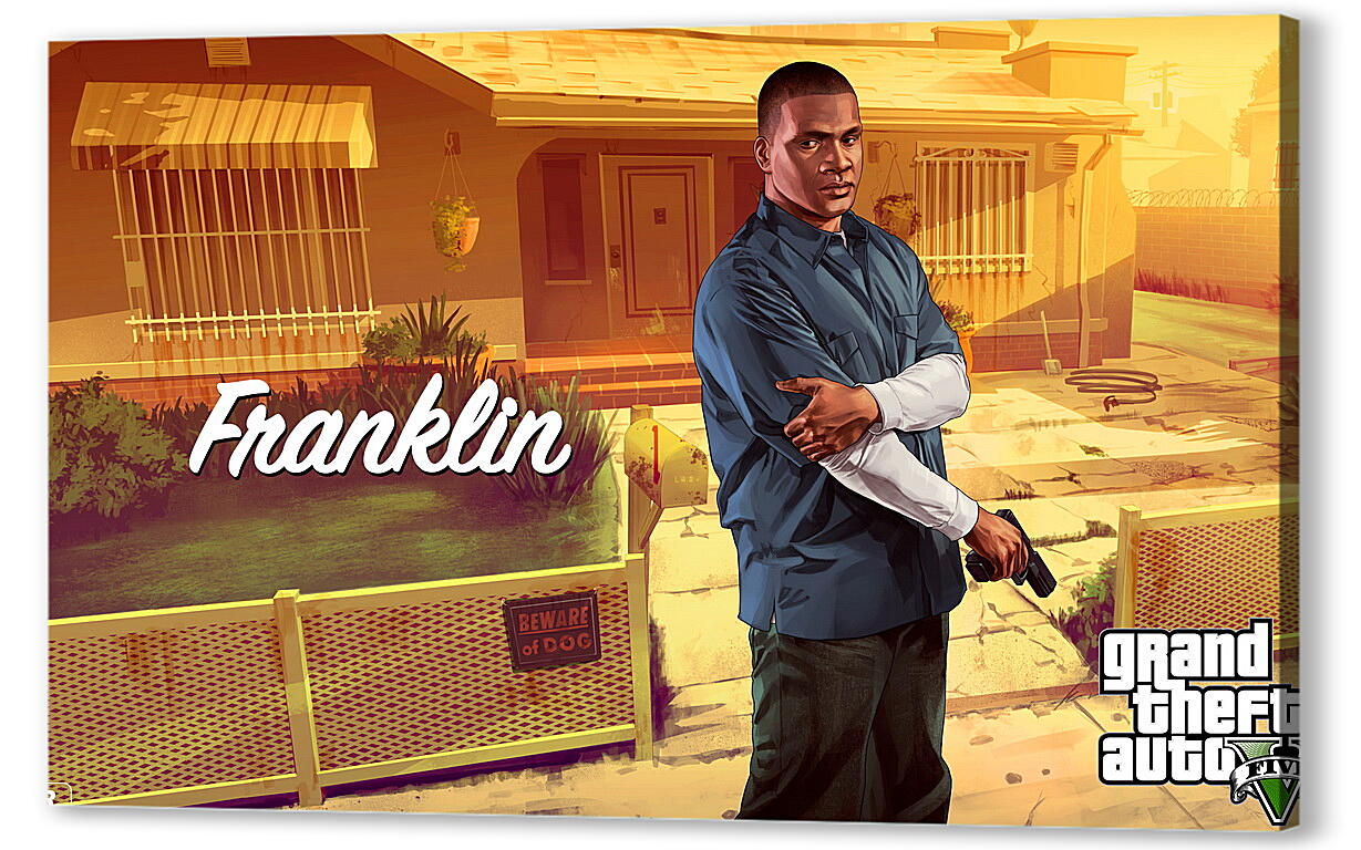 Постер (плакат) Grand Theft Auto V
 артикул 27607