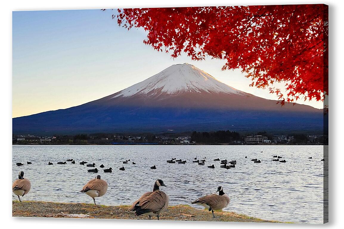 Постер (плакат) Священная гора Фудзияма. Япония. артикул 28592