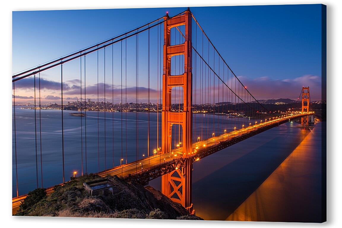 Постер (плакат) Мост Golden Gate в Сан-Франциско артикул 28703