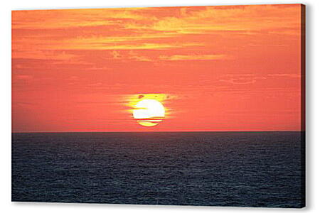 Постер (плакат) Sunset In Indian Ocean - Закат в Индийском Океане артикул 31190