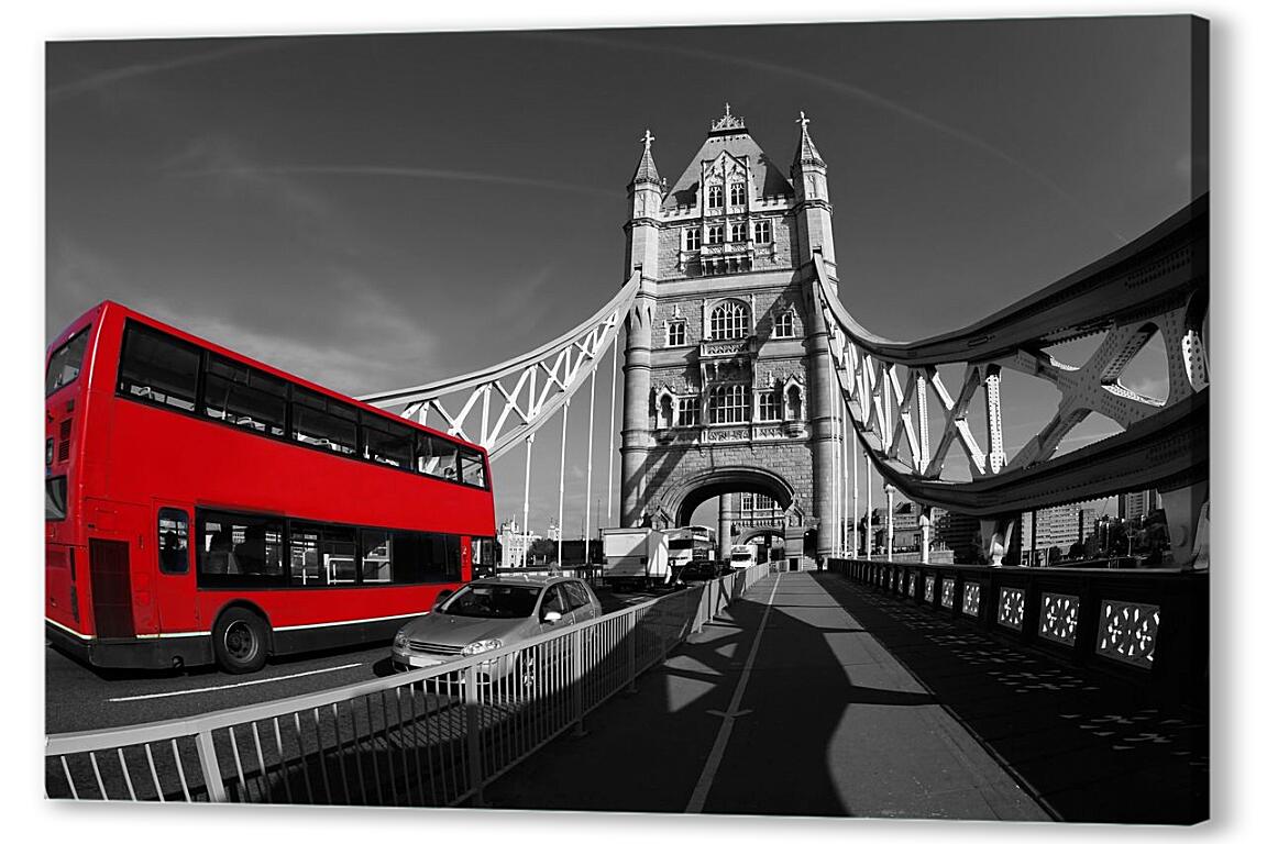 Постер (плакат) Красный автобус. Лондон артикул 3322