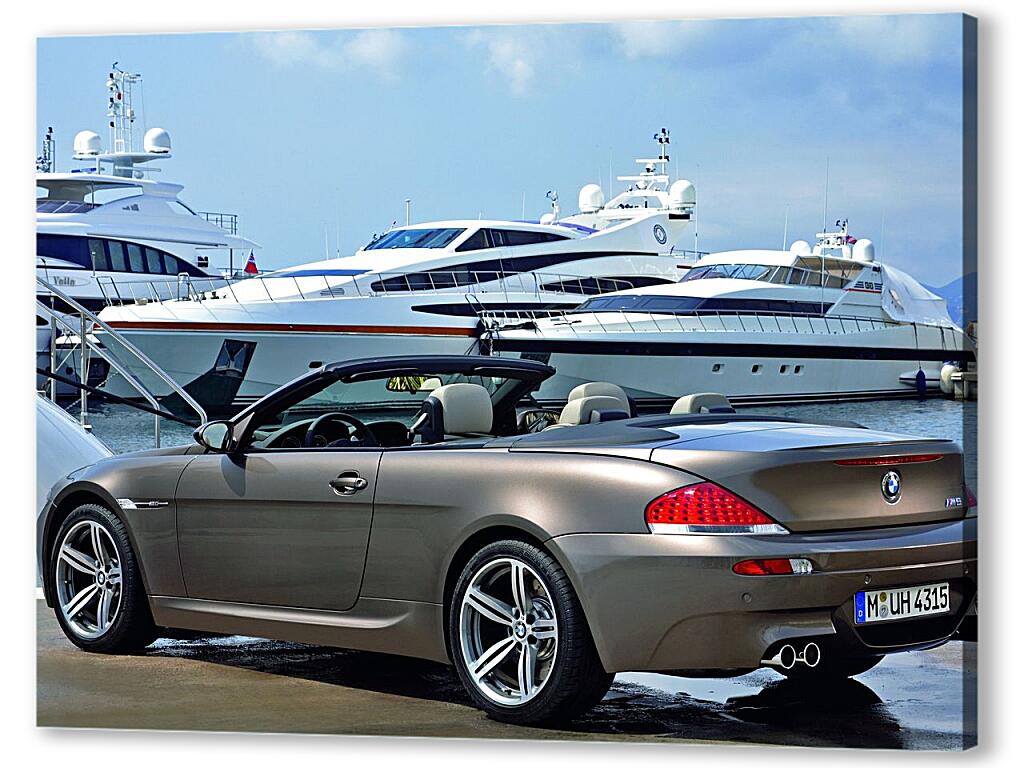 Постер БМВ М6 кабриолет (BMW) артикул 3521