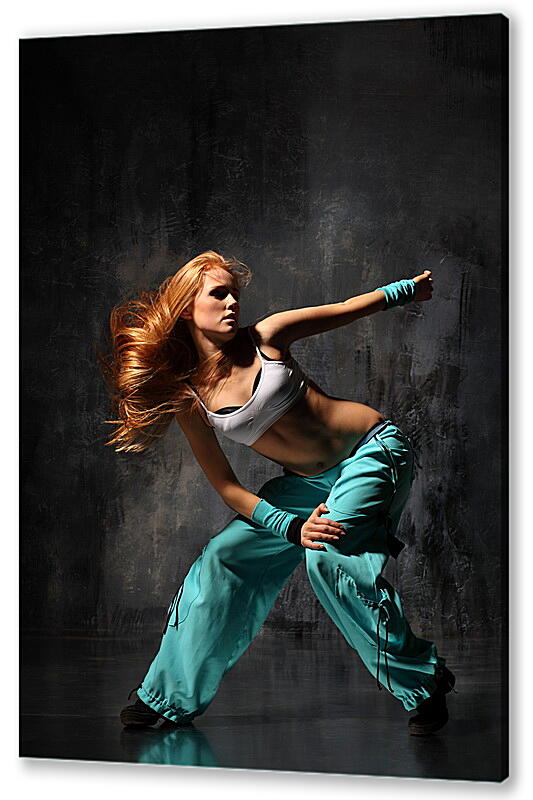 Постер (плакат) Танцовщица в голубых штанах артикул 35656