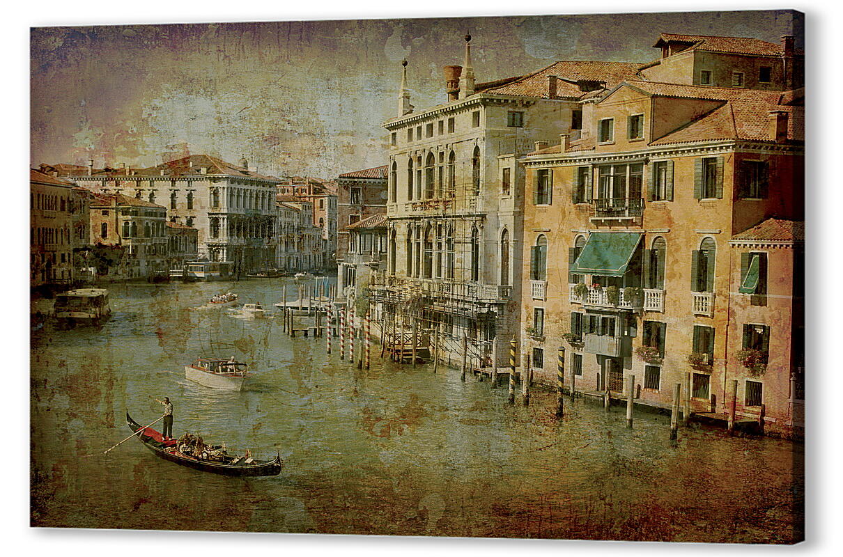 Постер (плакат) Italy Venice in Grunge Style
 артикул 35908