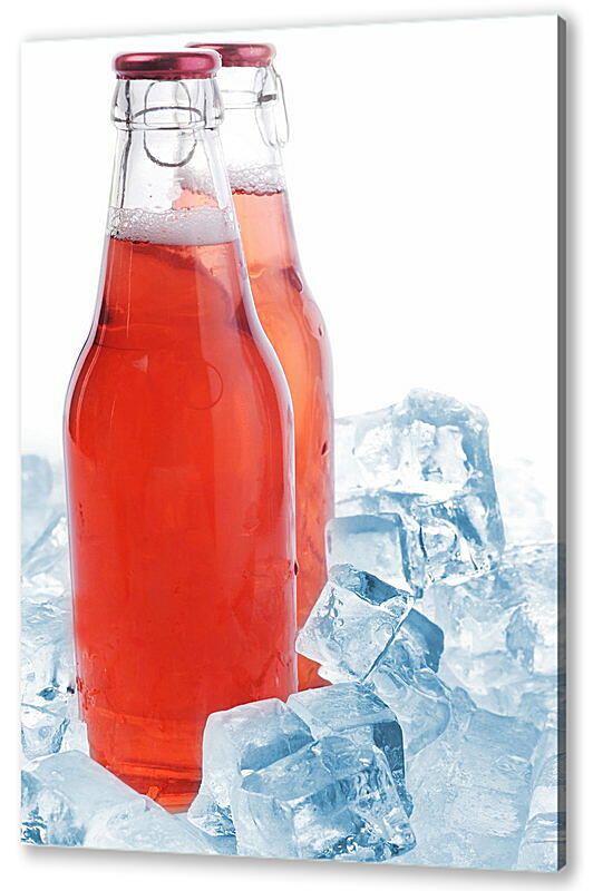 Постер (плакат) Две бутылки и лед
 артикул 36855