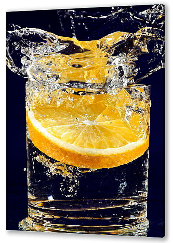 Постер (плакат) Апельсин в стакане воды
 артикул 38183