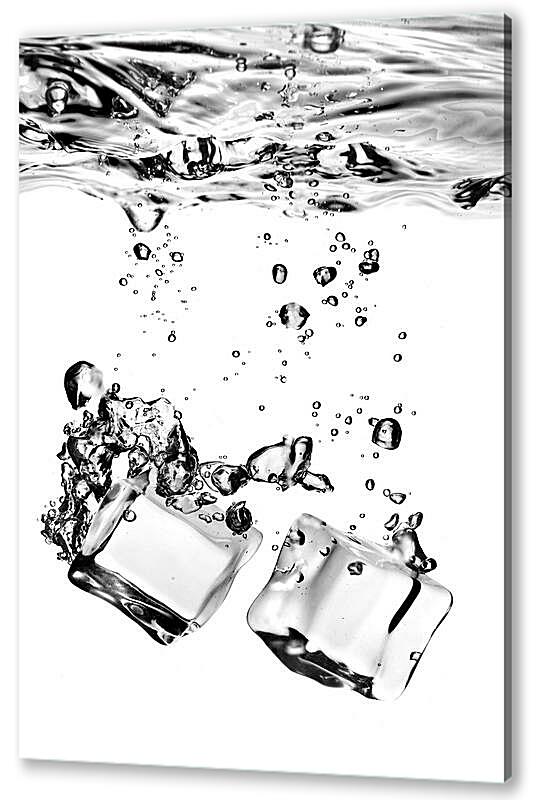 Постер (плакат) Лед в пузырьках воды
 артикул 38247
