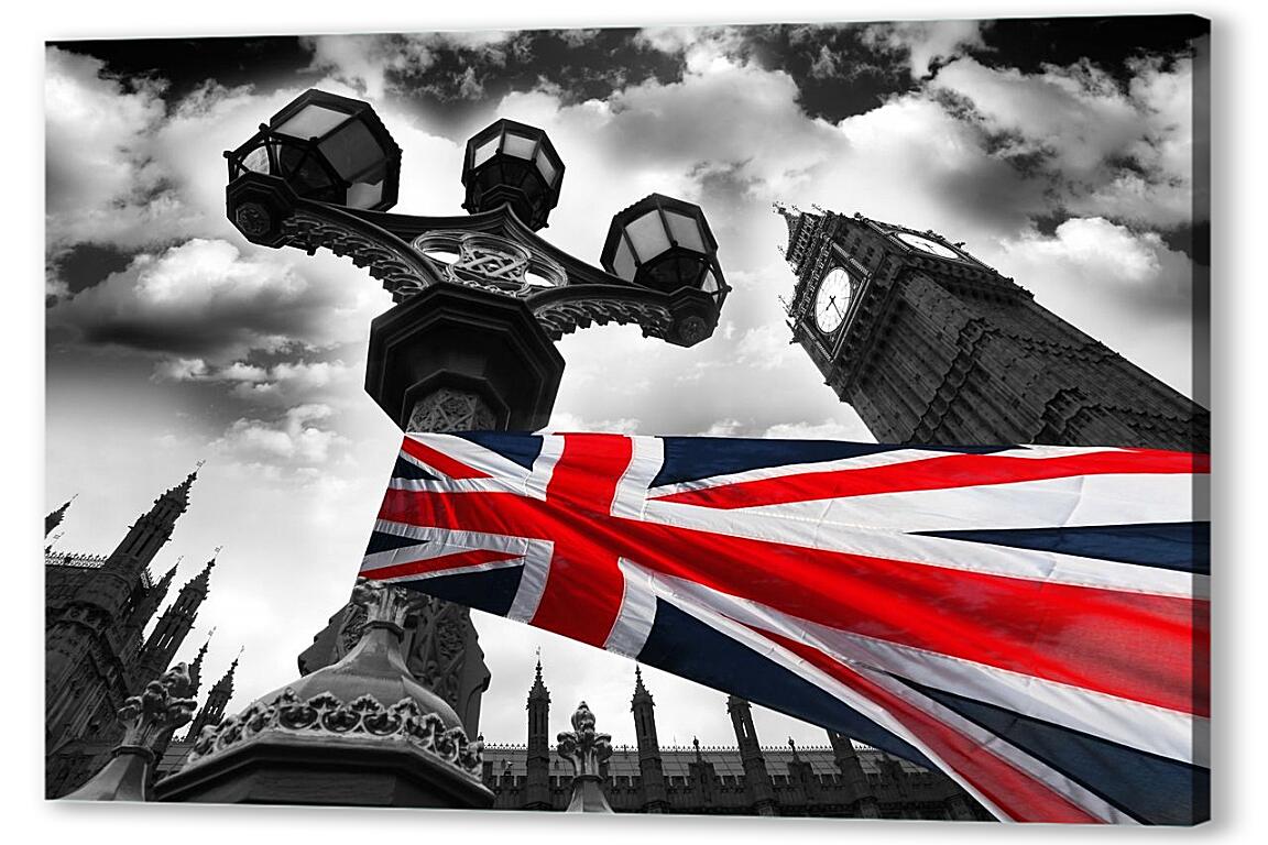 Постер (плакат) Биг-Бен ( Big Ben). Лондон. Англия артикул 3846