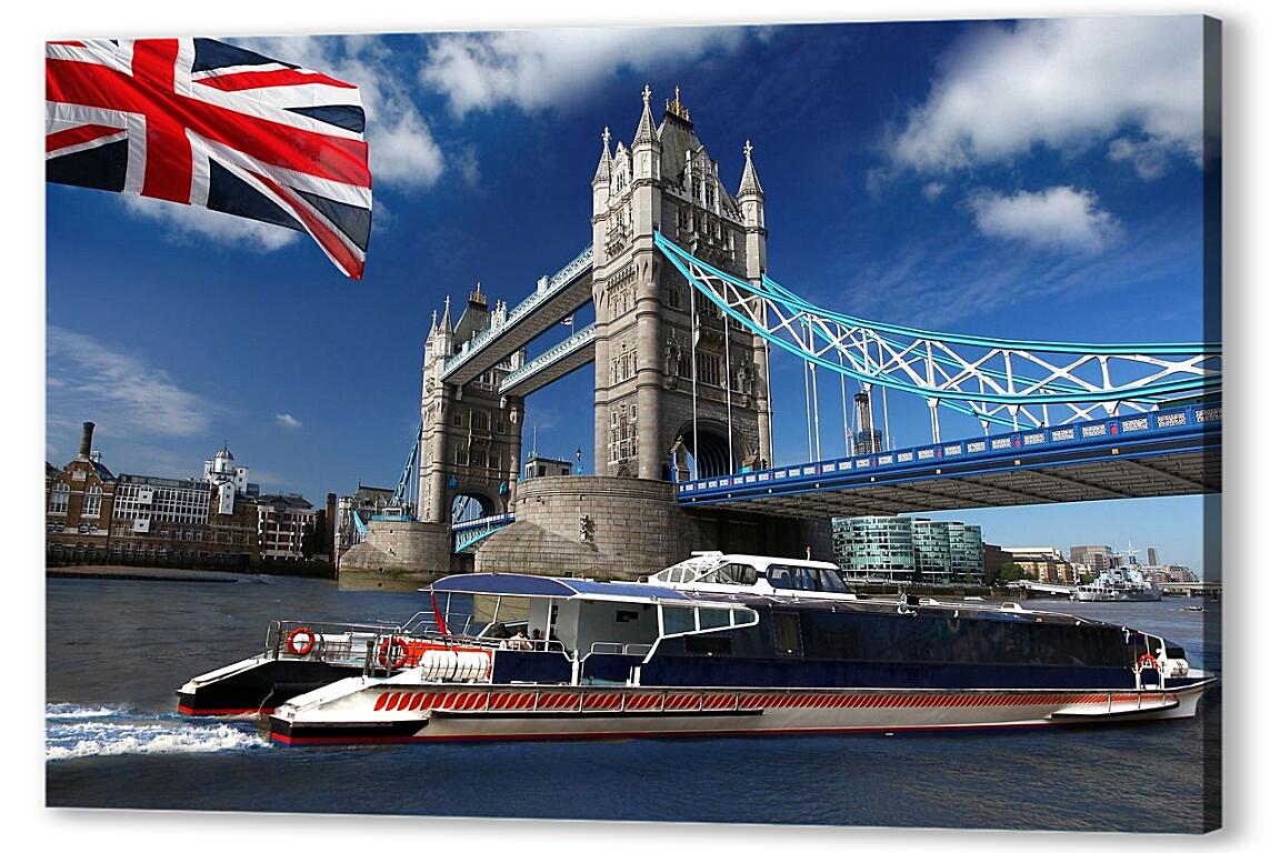 Постер (плакат) Тауэрский мост в Лондоне артикул 3873