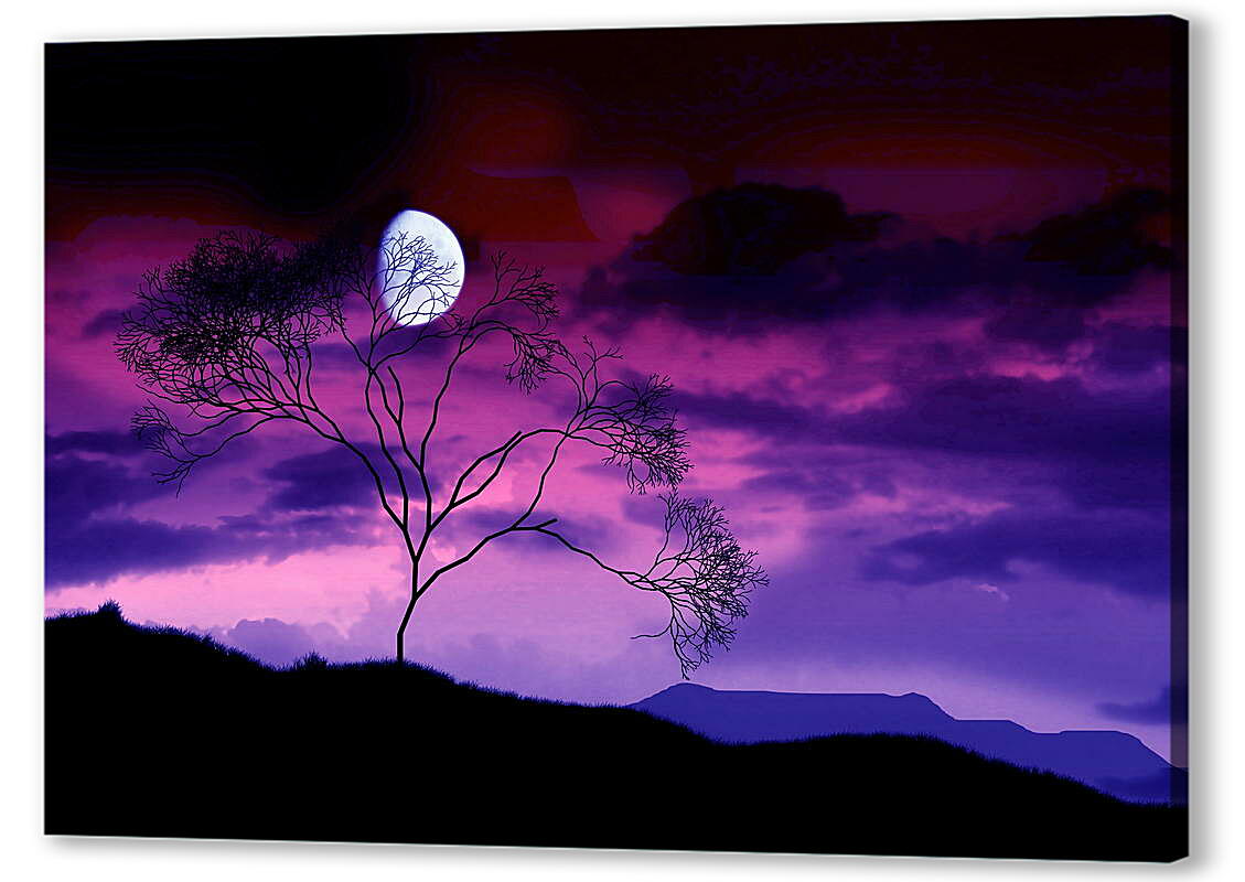 Постер (плакат) Луна над деревом
 артикул 38908