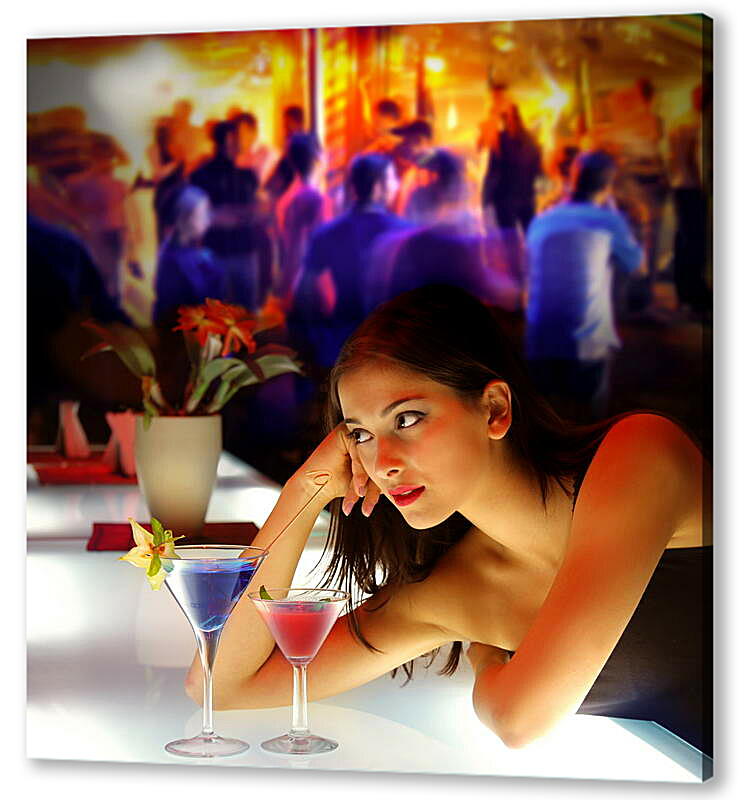 Постер (плакат) Девушка в баре
 артикул 39462