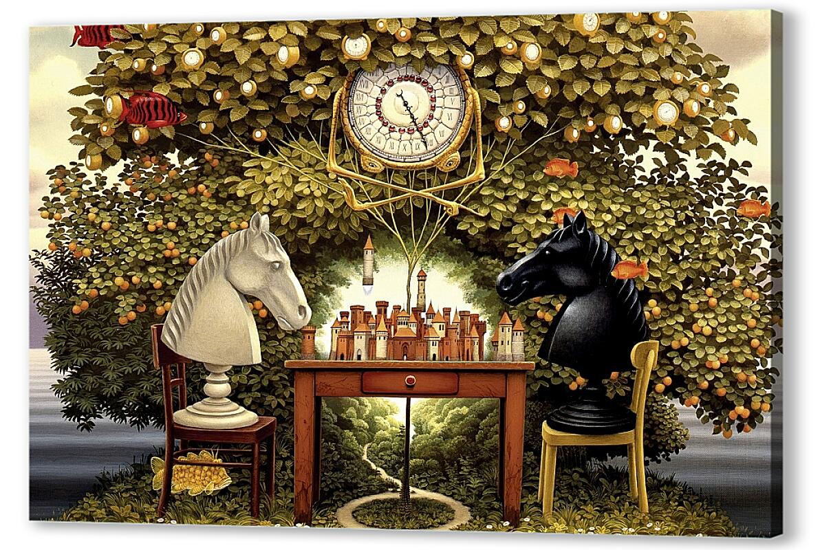 Постер Яцек Йерка (Jacek Yerka) Шахматы артикул 39705