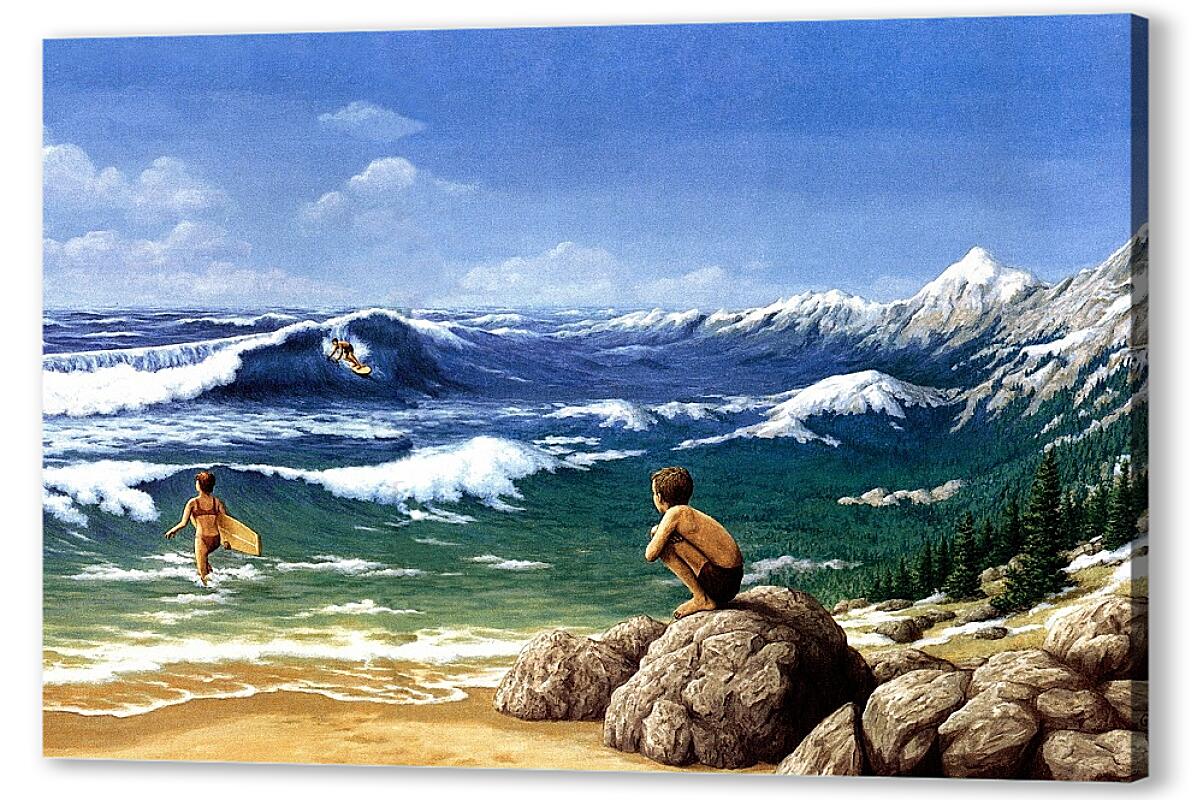 Постер Иллюзия. Горы из моря артикул 39721