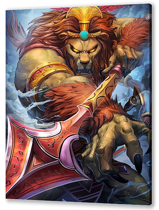 Постер (плакат) Яростный лев артикул 39830
