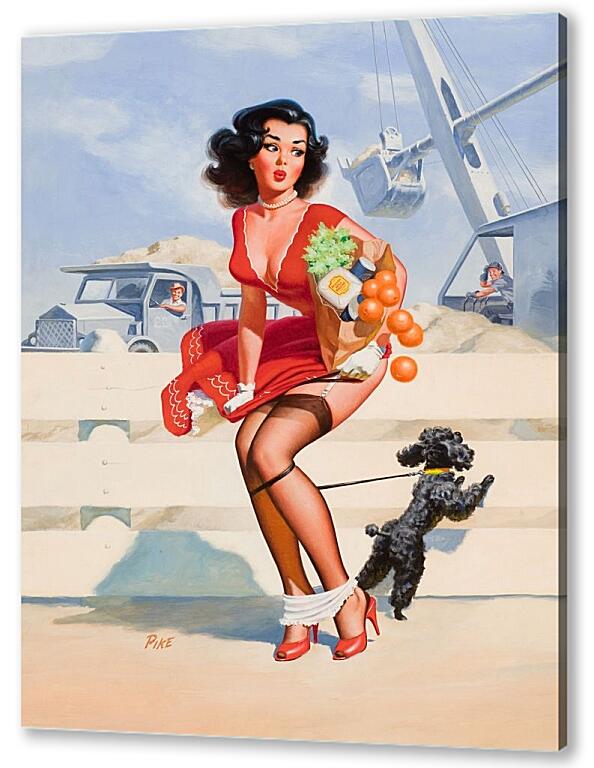Постер (плакат) Дама с собачкой артикул 4152