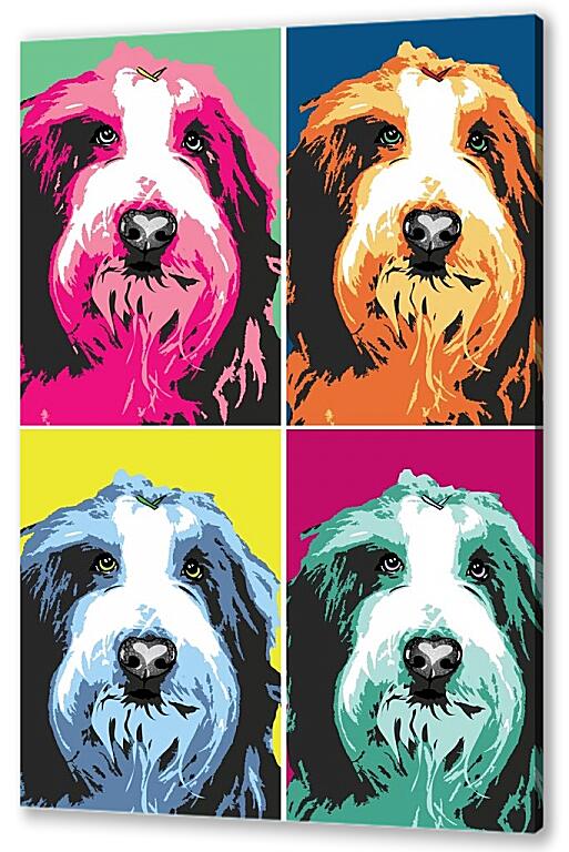 Постер (плакат) Собака. Поп-арт артикул 4185