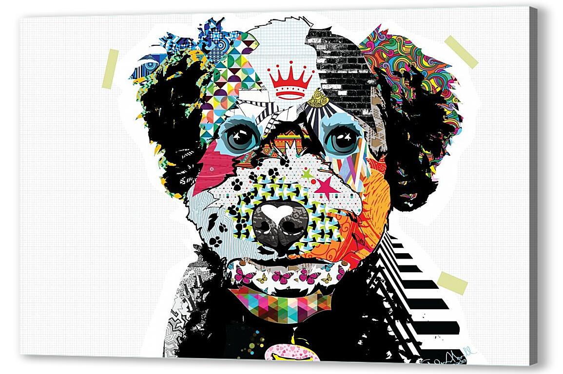 Постер (плакат) Собака. Поп-арт артикул 4216