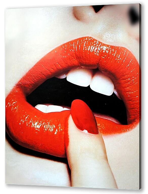 Постер (плакат) Красные губы артикул 4366