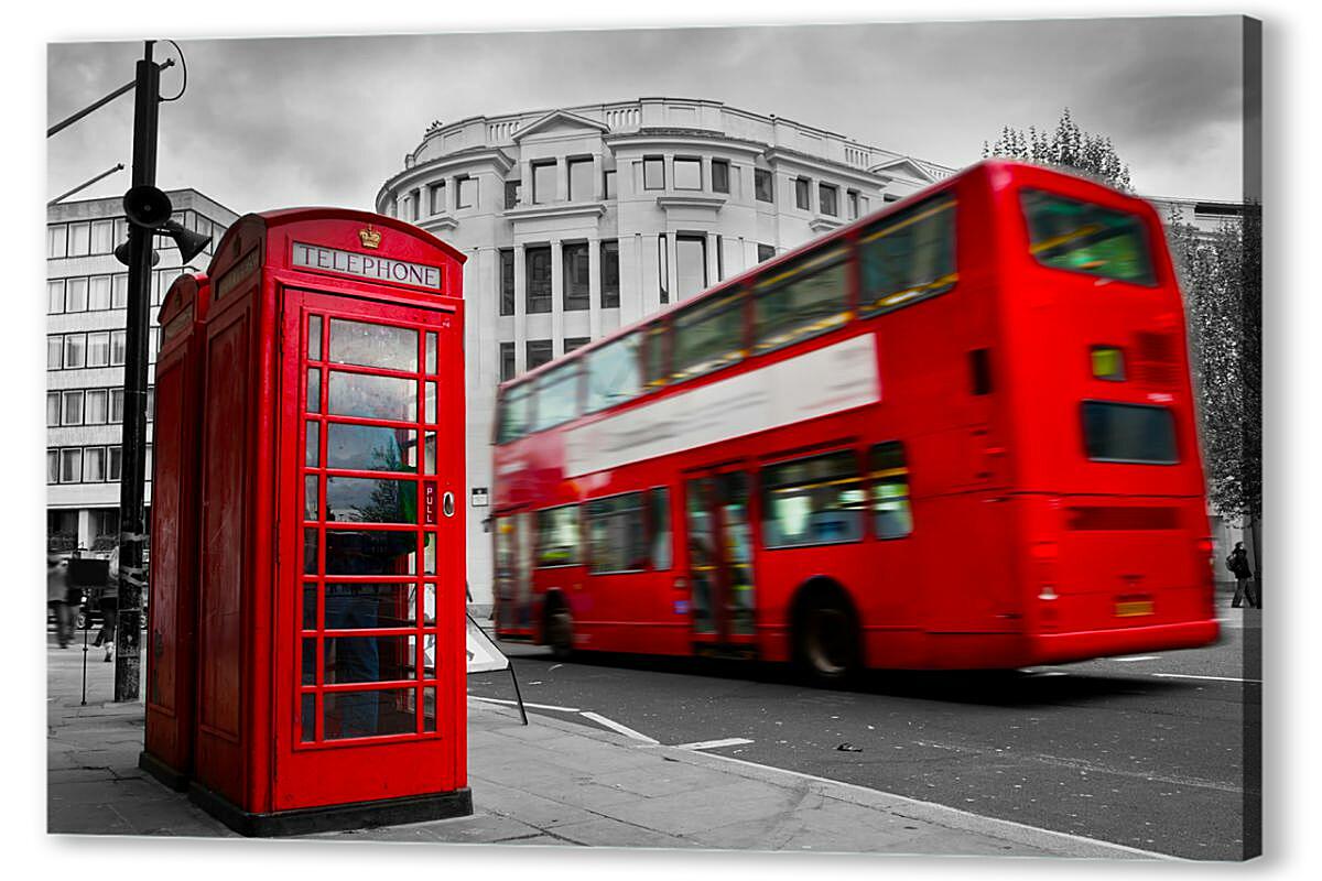 Постер (плакат) Лондонский автобус артикул 06834-HD
