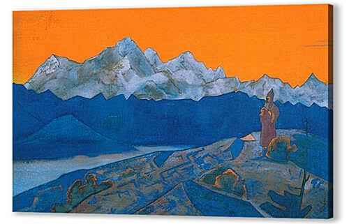 Постер (плакат) Красный лама. Сикким, Николай Рерих артикул 61004