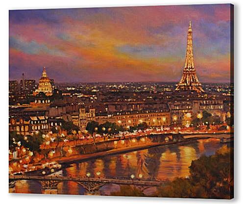 Постер (плакат) Paris at night
 артикул 67760